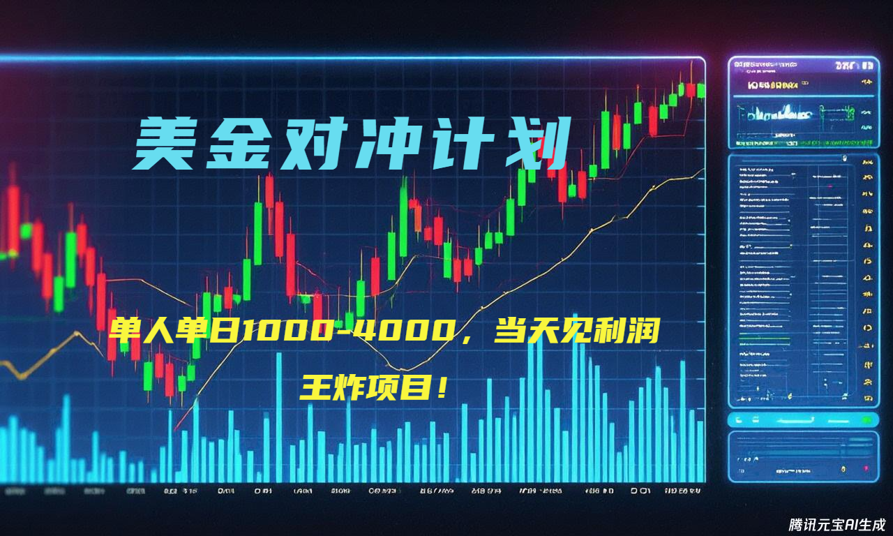 2025年最暴力项目“美金先登计划”最新最强对冲战法，每日实际收益1K-4K网赚库-项目库-轻创网-中创网-福缘网-冒泡网-资源之家-魔方项目库网赚库