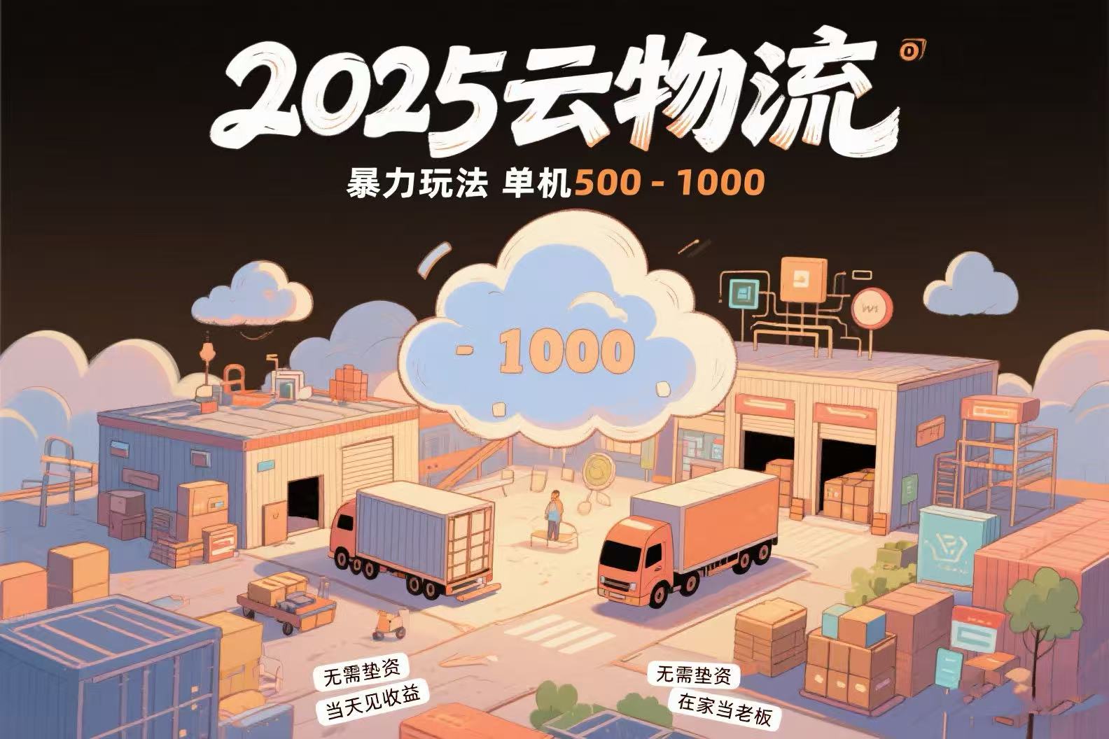 云物流赚差价，项目纯利润500~1000，无需垫资，当天到账。不需要有车，…网赚库-项目库-轻创网-中创网-福缘网-冒泡网-资源之家-魔方项目库网赚库