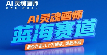 AI灵魂画师，蓝海赛道，条条作品几十W播放，爆款不断网赚库-项目库-轻创网-中创网-福缘网-冒泡网-资源之家-魔方项目库网赚库