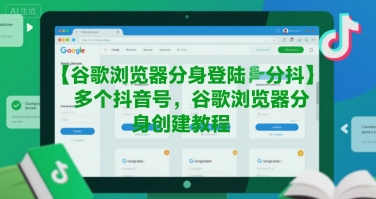 谷歌浏览器分身登陆多个抖音号，谷歌浏览器分身创建教程网赚库-项目库-轻创网-中创网-福缘网-冒泡网-资源之家-魔方项目库网赚库